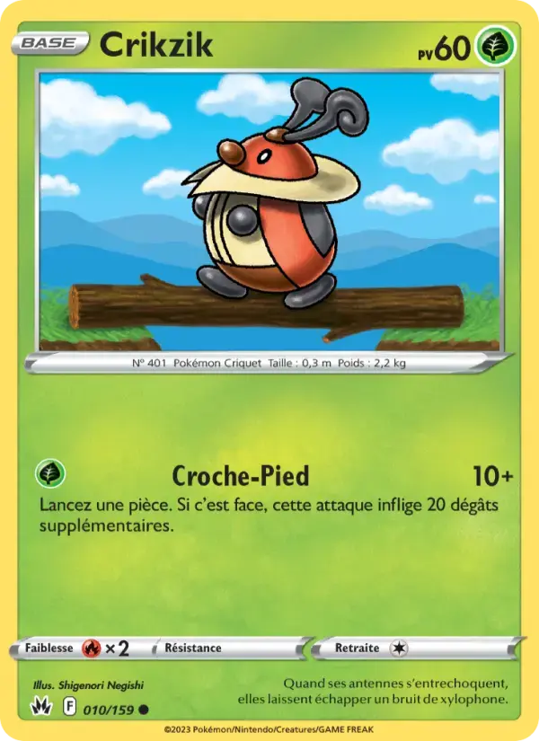Carte Pokémon Crikzik #010 — Zénith Suprême