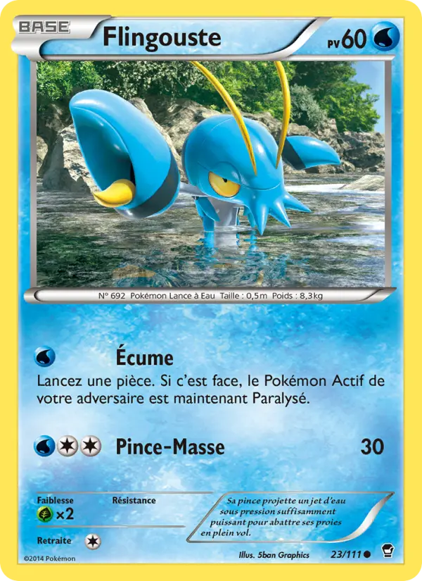 Carte Pokémon Flingouste #23 — Poings Furieux