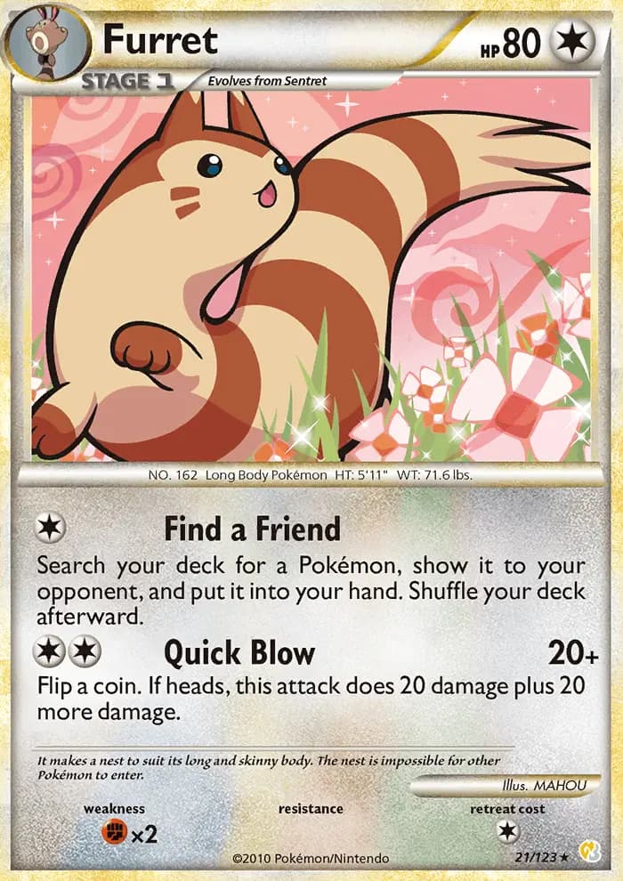 Furret #21 — HeartGold SoulSilver