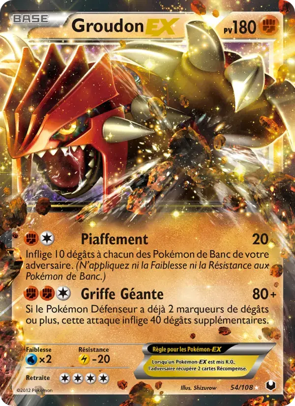 Carte Pokémon Groudon-EX #54 — Explorateurs Obscurs
