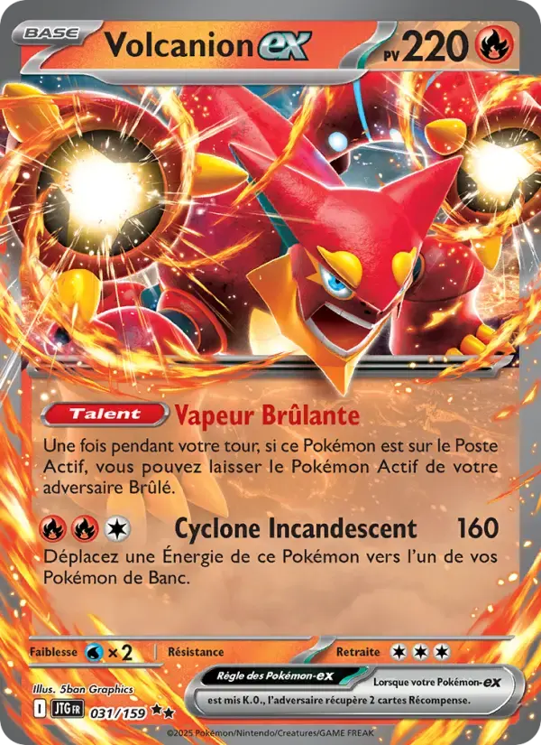 Carte Pokémon Volcanion-ex #031 — Aventures Ensemble
