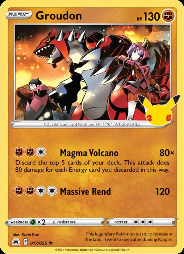 Groudon #17 — Celebrations