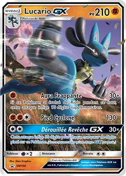 Carte Pokémon Lucario GX #SM100 — Promos Soleil et Lune