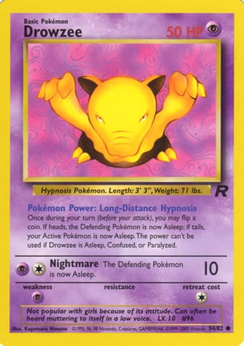 Carte Pokémon スリープ #54 — ロケット団
