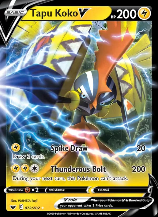 Tapu Koko V #72 — Sword & Shield