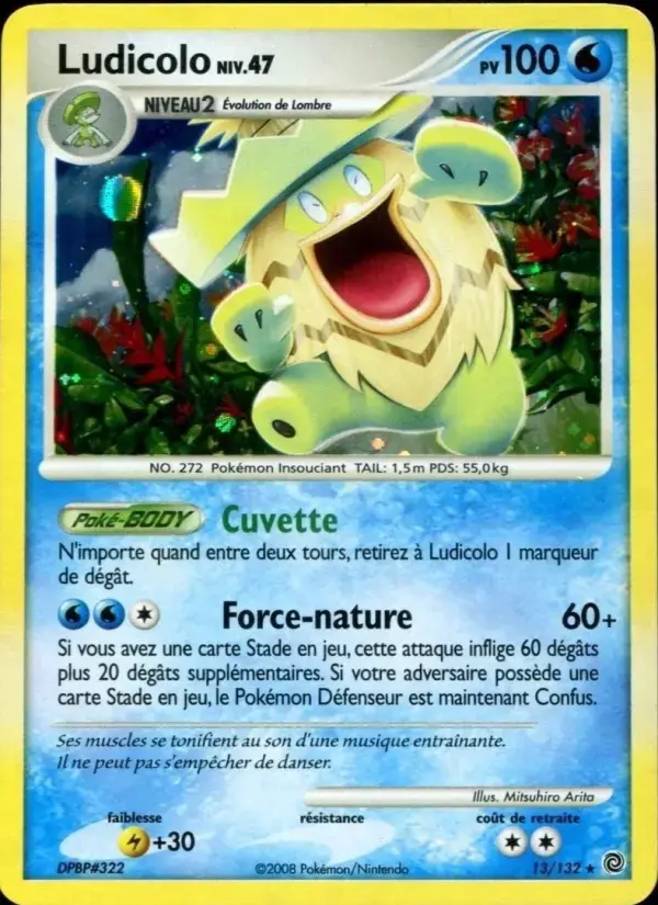 Carte Pokémon Ludicolo #13 — Merveilles Secrètes