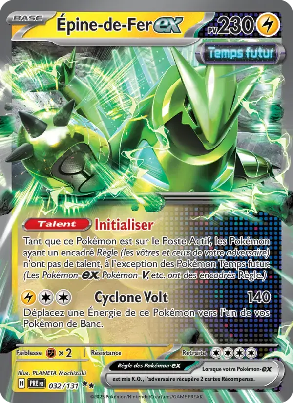 Carte Pokémon Épine-de-Fer-ex #032 — Évolutions Prismatiques