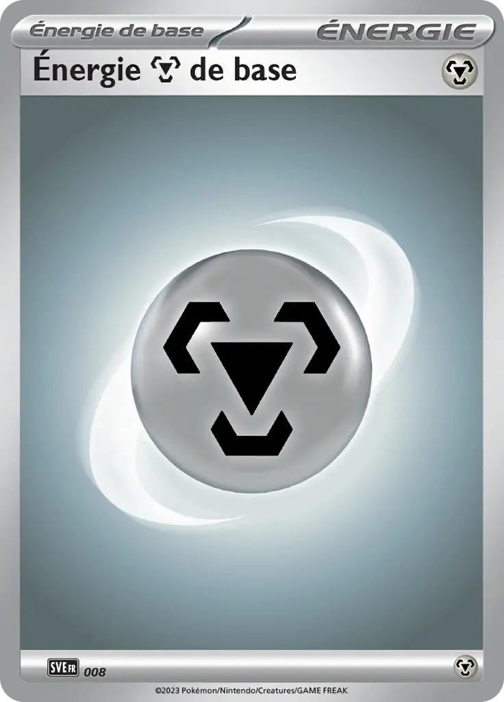 Carte Pokémon Énergie Métal #008 — Énergies Écarlate et Violet