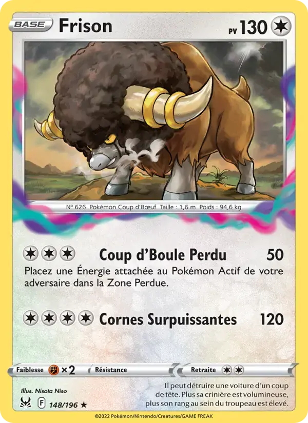 Carte Pokémon Frison #148 — Origine Perdue