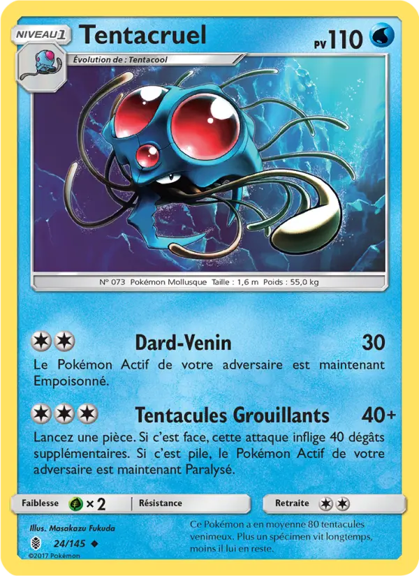 Carte Pokémon Tentacruel #24 — Gardiens Ascendants