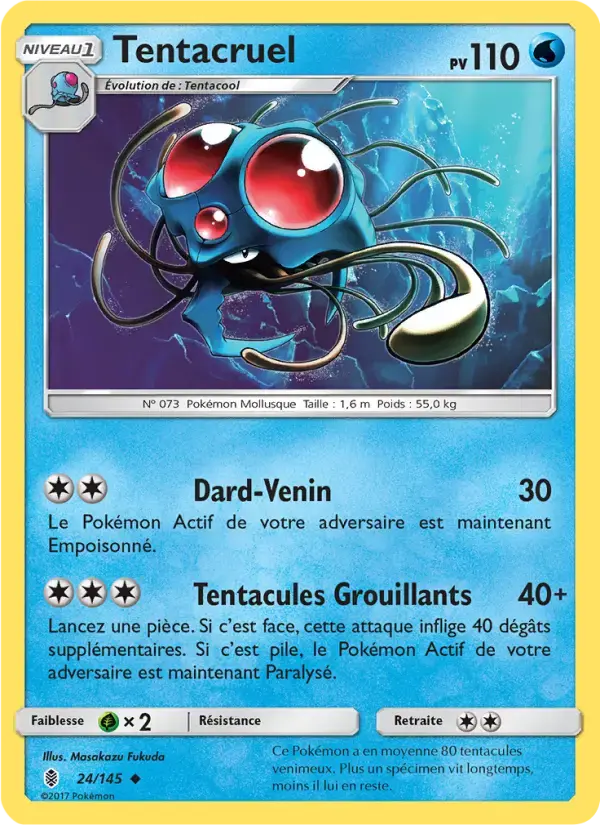 Carte Pokémon Tentacruel #24 — Gardiens Ascendants
