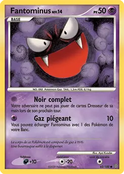 Carte Pokémon Fantominus #62 — Tempête