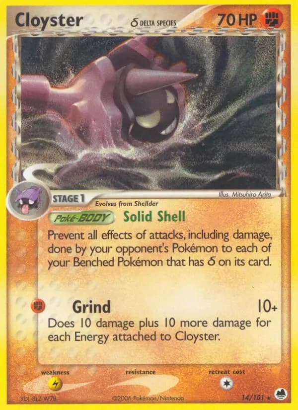 Cloyster δ #014 — Dragon Frontiers