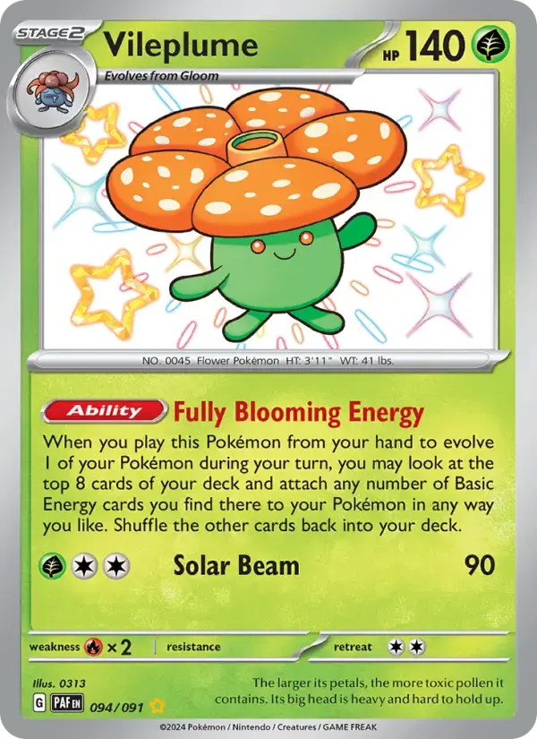 Vileplume #094 — Paldean Fates