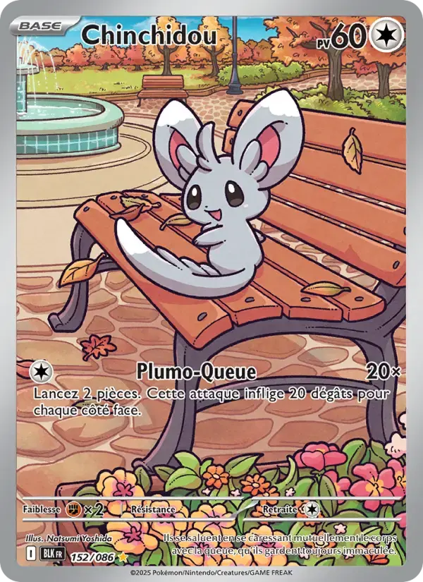 Carte Pokémon Chinchidou #152 — Foudre Noire