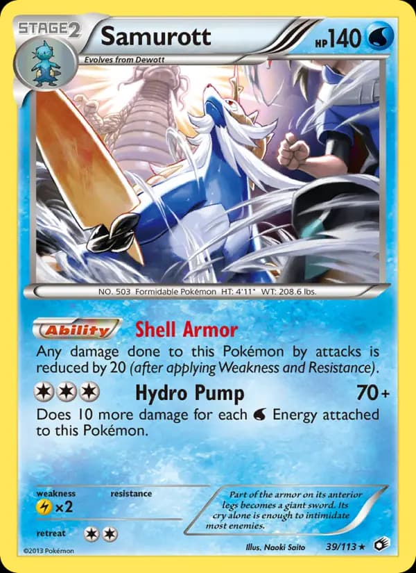 Samurott #39 — Legendary Treasures