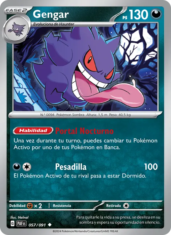 Carte Pokémon Ectoplasma #057 — Destinées de Paldea