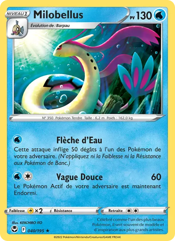 Carte Pokémon Milobellus #040 — Tempête Argentée