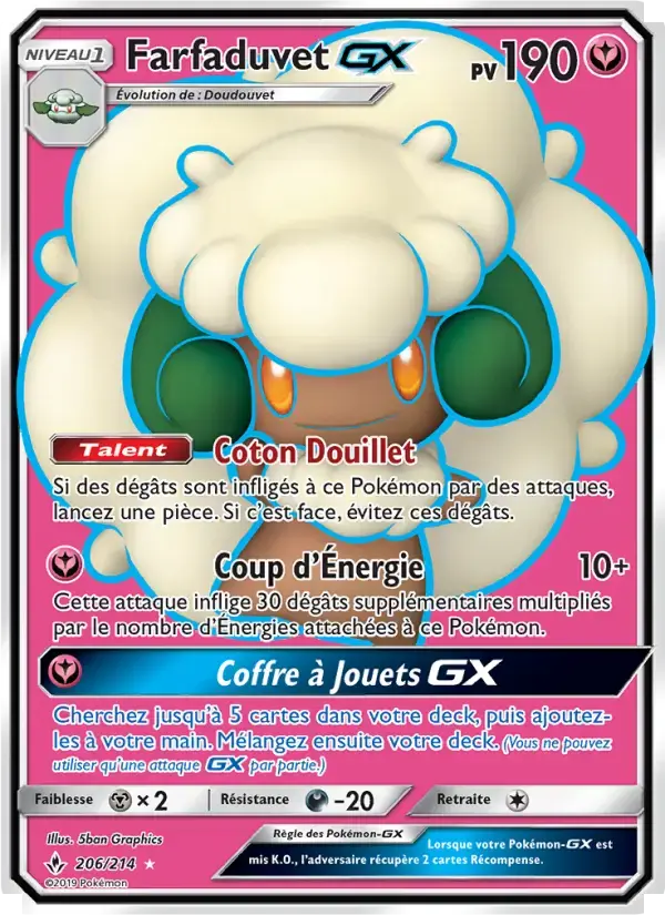 Carte Pokémon Farfaduvet GX #206 — Alliance Infaillible