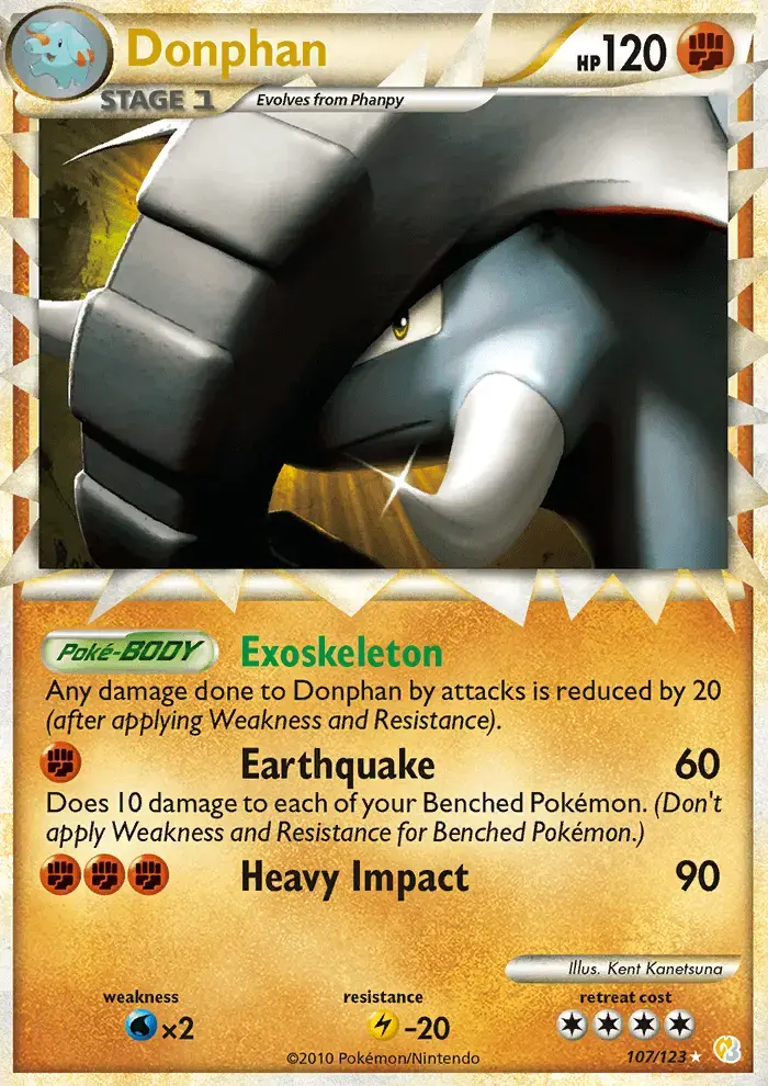 Donphan #107 — HeartGold SoulSilver