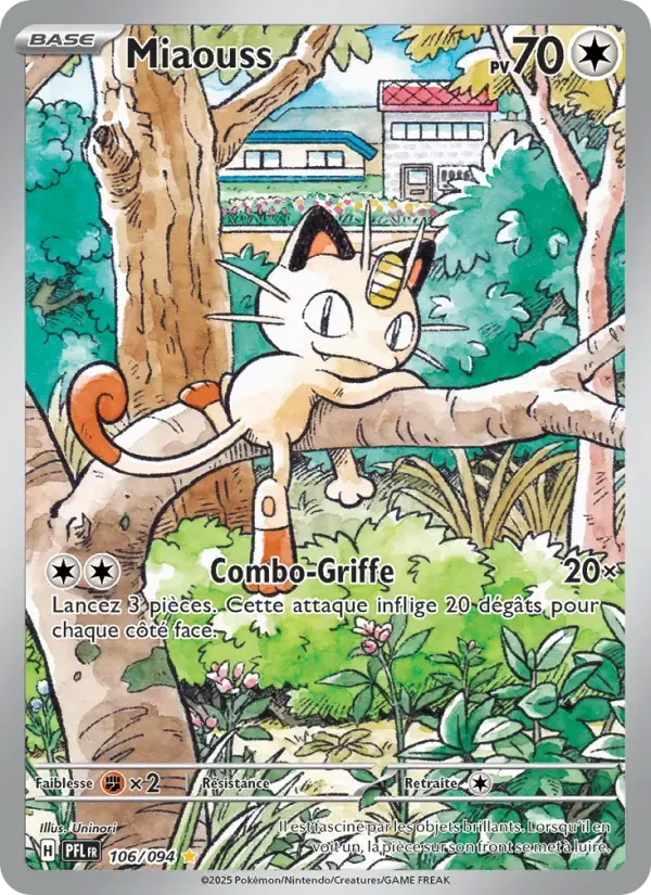 Carte Pokémon Miaouss #106 — Flammes Fantasmagoriques