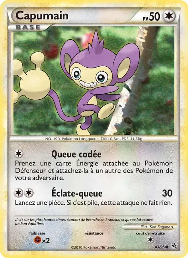 Carte Pokémon Capumain #43 — Déchaînement