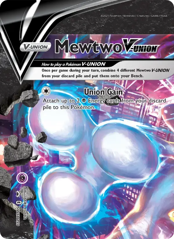 Mewtwo V-UNION #SWSH159 — Sword & Shield Promos