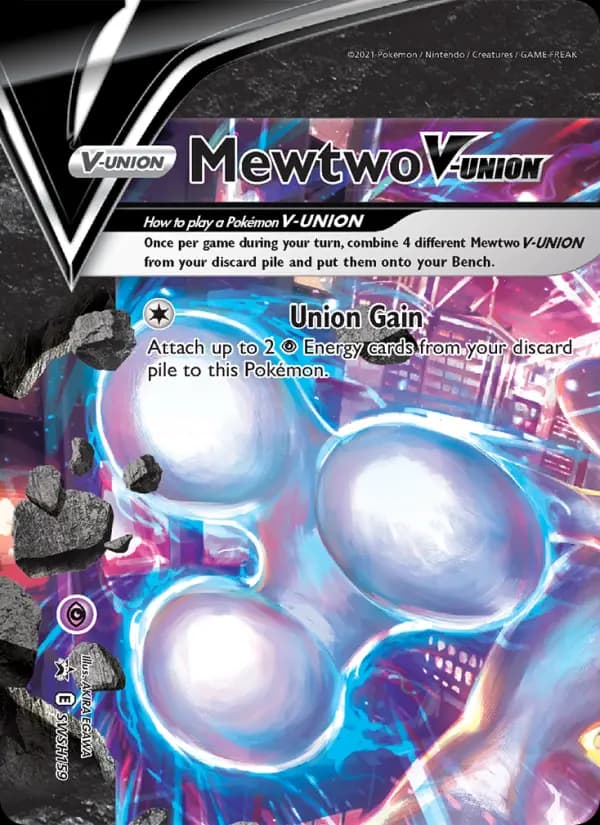 Mewtwo V-UNION #SWSH159 — Sword & Shield Promos