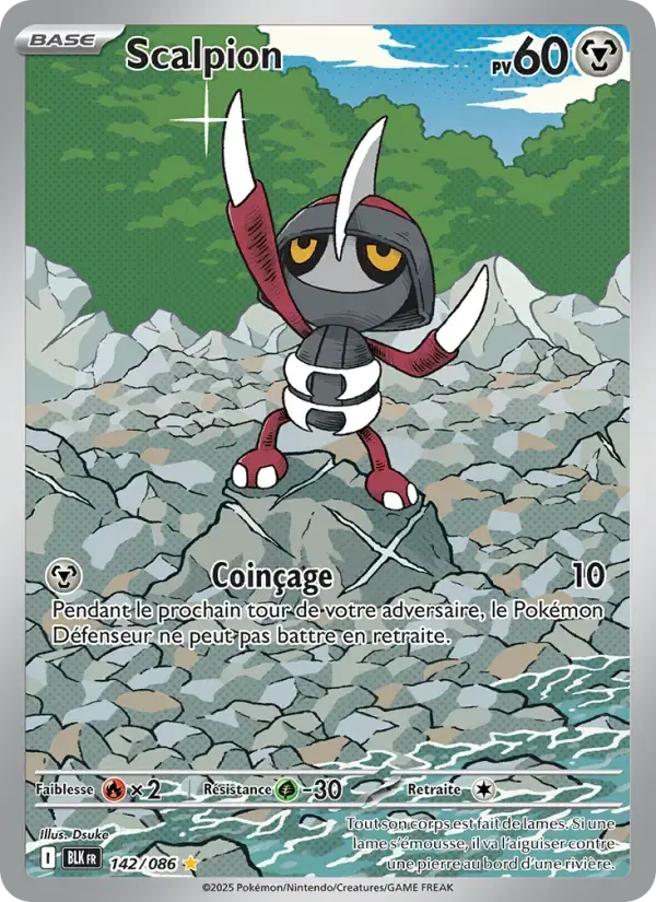 Carte Pokémon Scalpion #142 — Foudre Noire