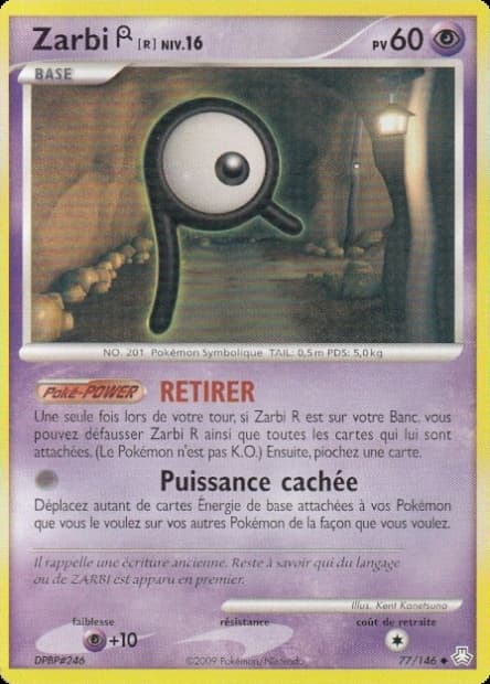 Carte Pokémon Zarbi R #77 — Éveil des Légendes
