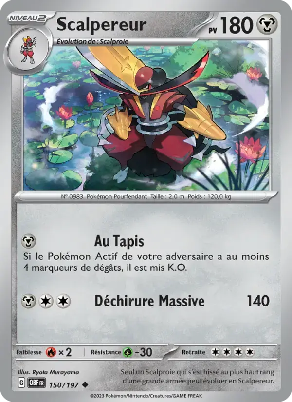 Carte Pokémon Scalpereur #150 — Flammes Obsidiennes