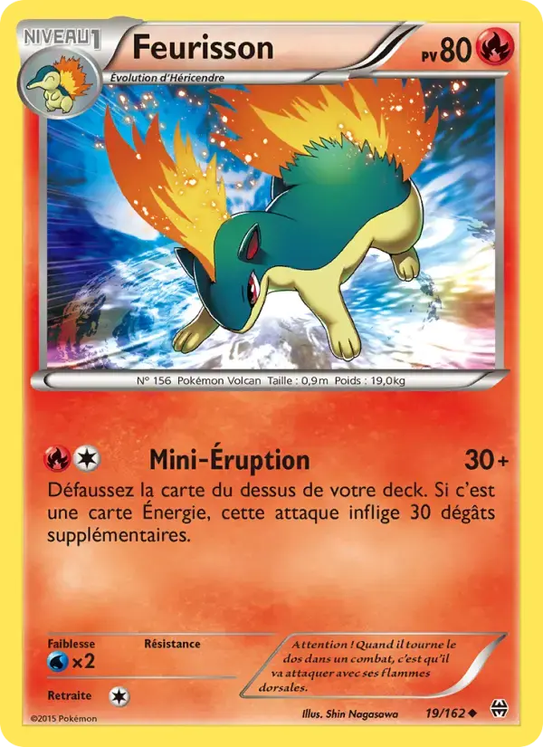 Carte Pokémon Feurisson #19 — Impulsion Turbo