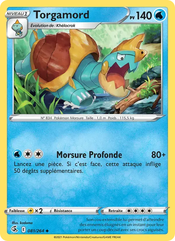 Carte Pokémon Torgamord #81 — Poing de Fusion