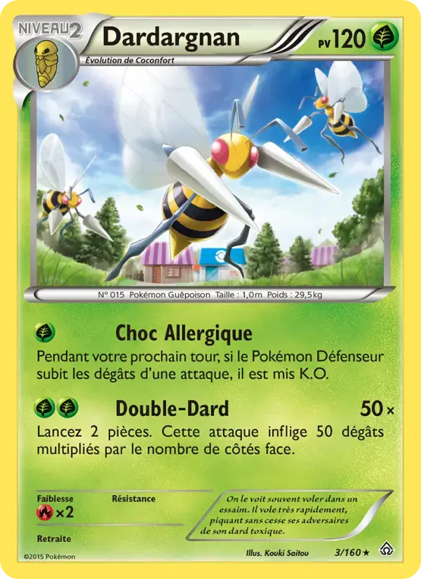Carte Pokémon Dardargnan #3 — Primo-Choc