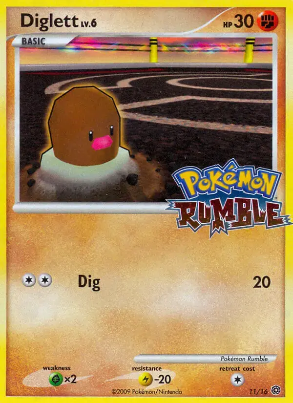 Carte Pokémon Taupiqueur #11 — Pokémon Rumble