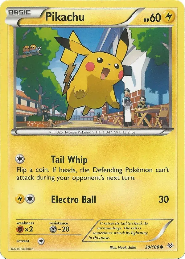 Carte Pokémon Pikachu #6 — 2015 Promo McDonald's