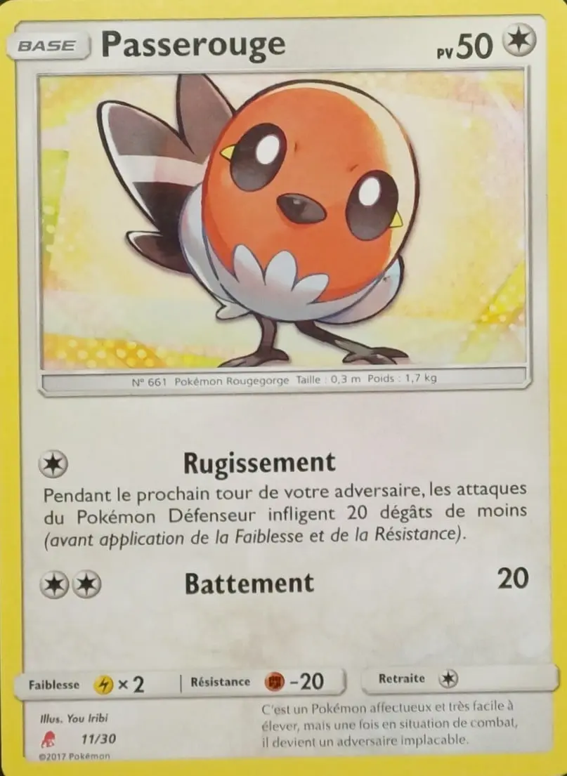 Fletchling #11 — SM Trainer Kit (Lycanroc)