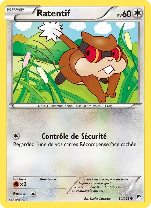 Carte Pokémon Ratentif #84 — Poings Furieux