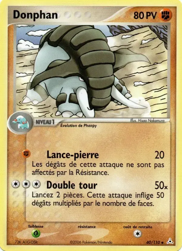 Carte Pokémon Donphan #40 — Fantômes Holon