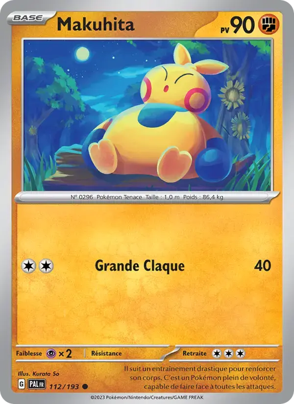 Carte Pokémon Makuhita #112 — Évolutions à Paldea