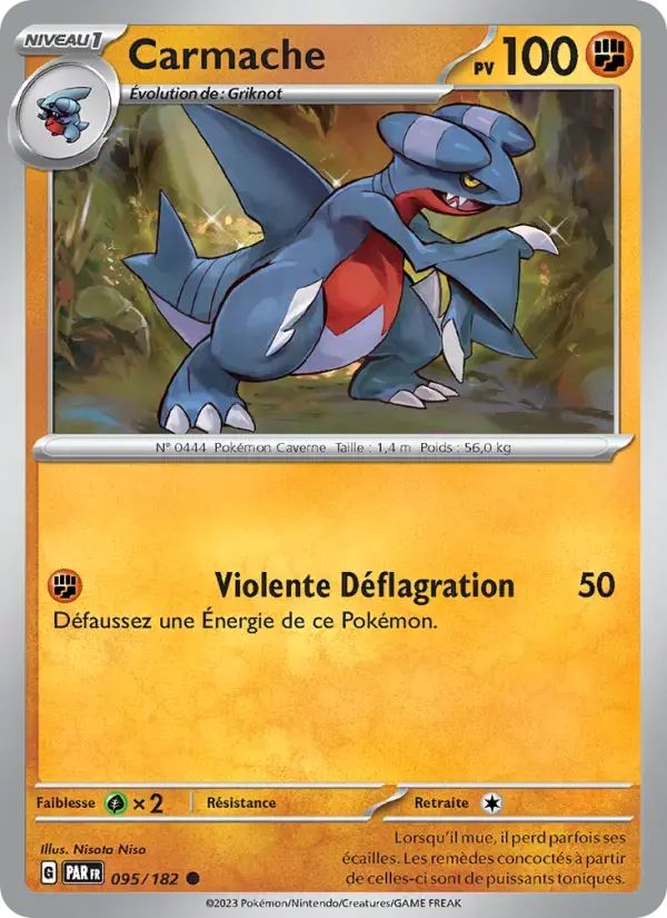 Carte Pokémon Carmache #095 — Faille Paradoxe