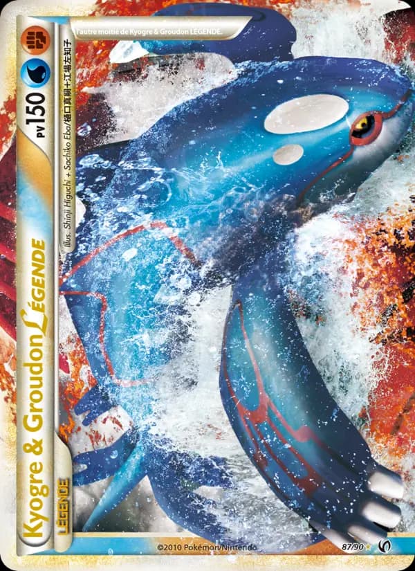 Carte Pokémon Kyogre & Groudon LÉGENDE #87 — Indomptable