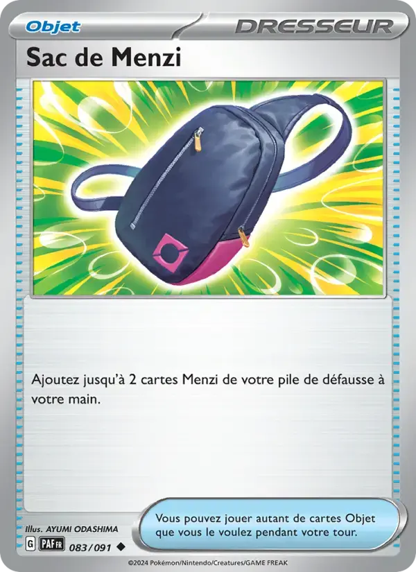 Carte Pokémon Sac de Menzi #083 — Destinées de Paldea