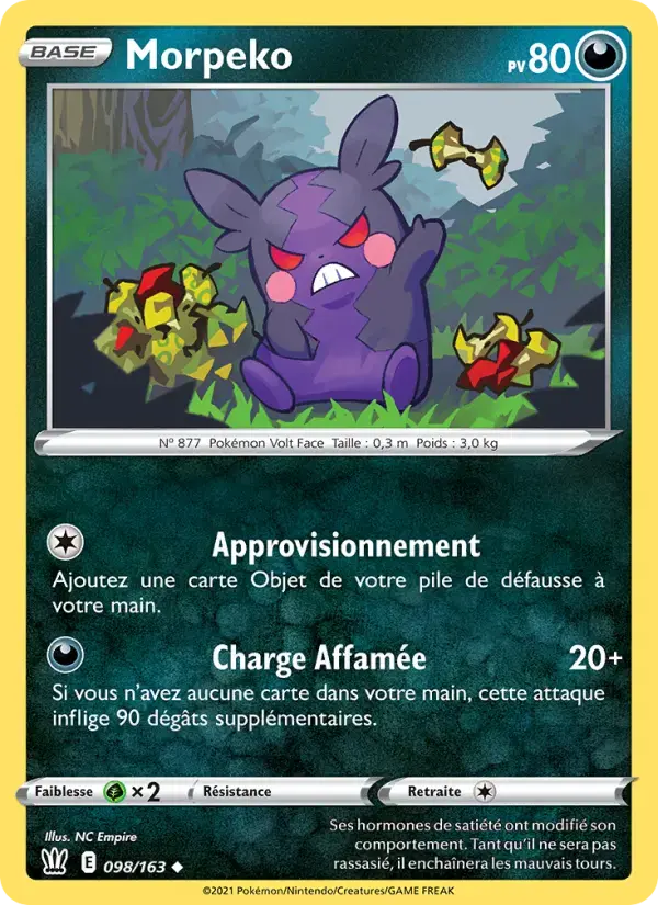Carte Pokémon Morpeko #98 — Styles de Combat