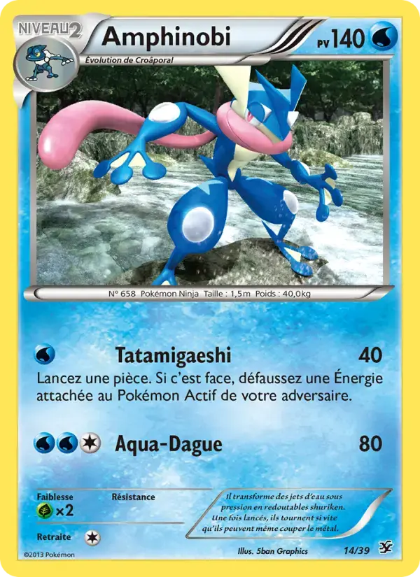 Carte Pokémon Amphinobi #14 — Bienvenue à Kalos