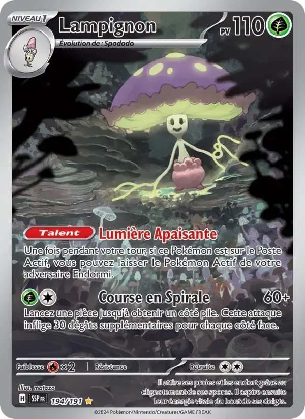 Carte Pokémon Lampignon #194 — Étincelles Déferlantes