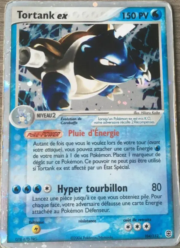 Carte Pokémon Tortank ex #104 — Rouge Feu & Vert Feuille
