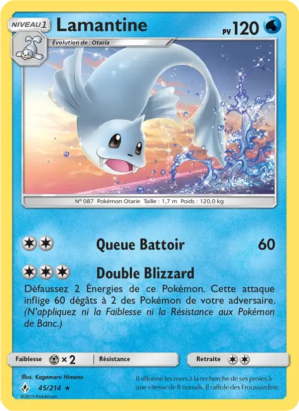 Carte Pokémon Lamantine #45 — Alliance Infaillible