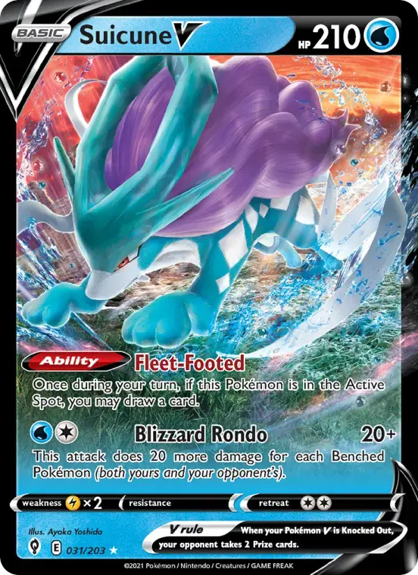Suicune V #31 — Evolving Skies