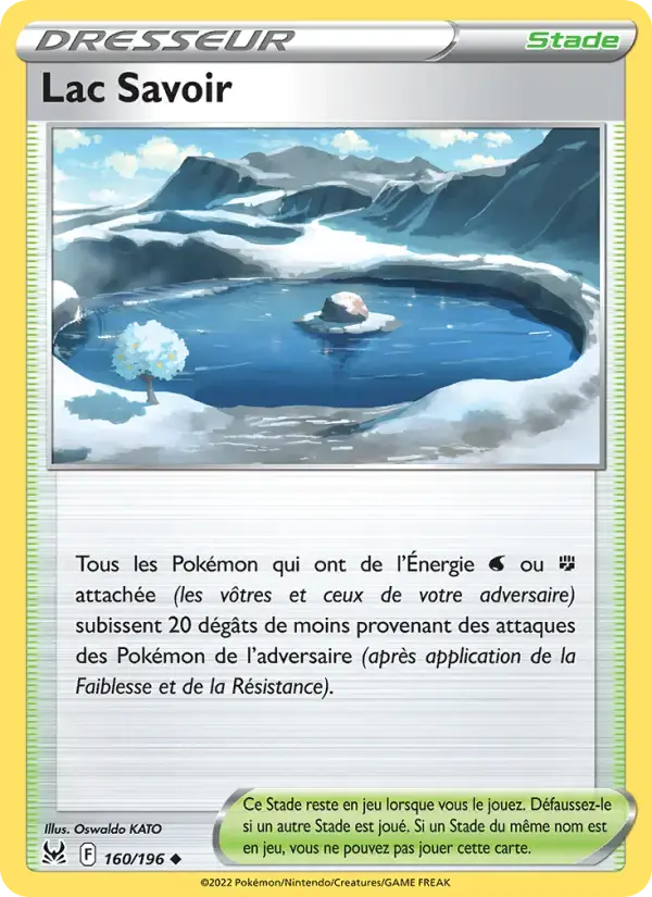 Carte Pokémon Lac Savoir #160 — Origine Perdue